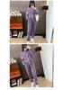 Winter Women's Fleece-Lined Slim Fit Cardigan & Joggers Fitness Set