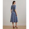 Lauren Ralph Lauren Floral Stretch Cotton Midi Dress  Wmlrdrss5020061400 