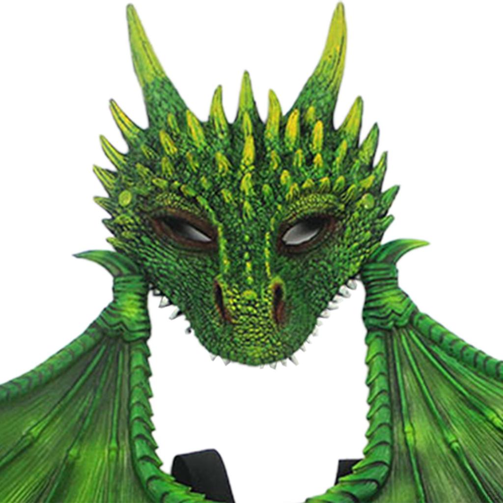 Kinder Halloween Drachenkostüm Dinosaurier Flügel Schwanz Set Rollenspiel Cosplay Zubehör Requisiten für