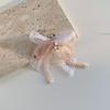 Y2K Aesthetic  Lace Bow Keychain Ins Sweet Bow Keyring Bag Pendant Delicate Backpack Hanging Decoration Gifts