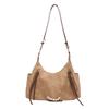 2025 Herbst neu einfarbig weiblich Textur retro schlicht Damen Kette Pendler tragbar Schulter Achsel Henkeltasche