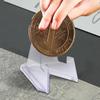 1PC Transparent Acrylic Coin Display Stand Commemorative Coin Mini Stand Badge Display Card Holder Stand Arranged Home Decor