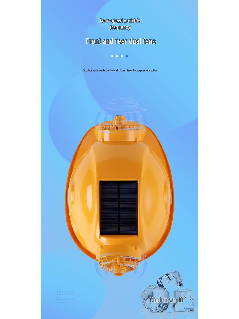 Solar-Powered Dual Fan Hat with Lamp: Lightweight, Breathable Summer Cooling Headgear with Sun Protection