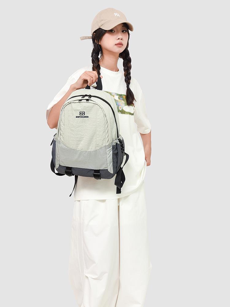 Forest-Style Women's Lightweight Hiking Backpack - Fresh, Sweet Contrast Colors, Large Capacity Dual Shoulder Bag