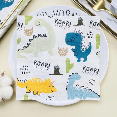 20pcs/Pac 33*33cm 2-Ply Disposable Party Napkin Cartoon Pattern