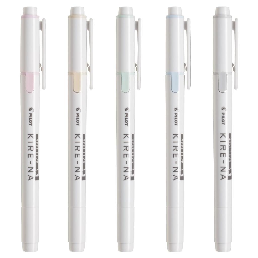 Pilot Highlighter Marker Kireena Pale 5-Color Set [All 2 Types]