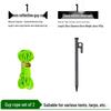 Heavy-Duty Steel Ground Stakes for Camping, Tent, Snow, Beach, Canopy, and Grass