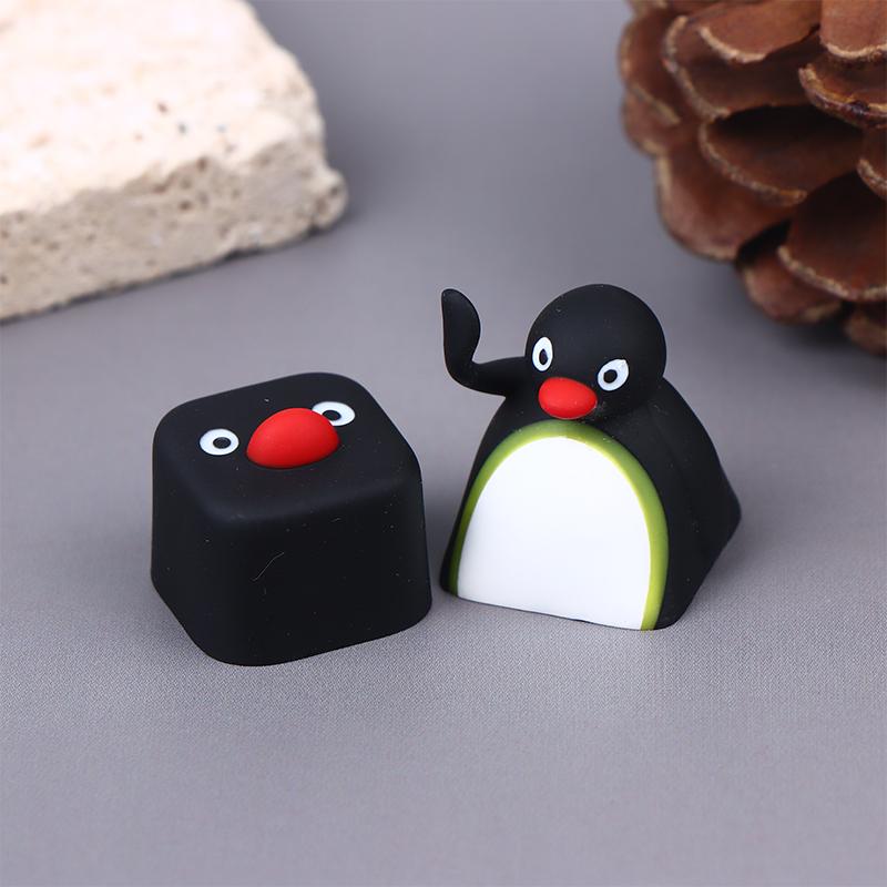 Kawaii Penguin Personality Keycap Single Cute Resin Creative Mechanical Keyboard Cap Replacement Attachment Gifts