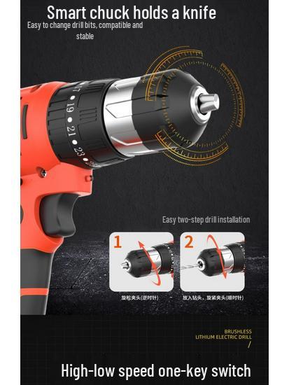 Wielofunkcyjny zestaw narzędzi elektrycznych z wiertarką i śrubokrętami