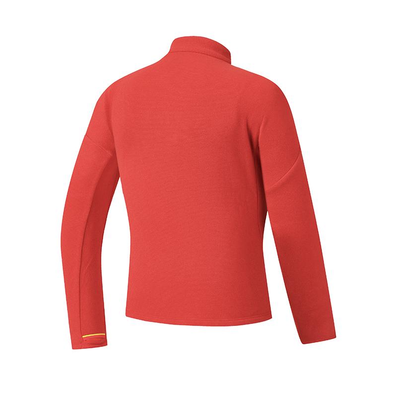 Fila Explore Simple Personality Sports Training Outdoor Comfortable Ribbed Fleece Warm Half-Zip Long Sleeve Slim T-Shirt Women tops A11W617212FRD