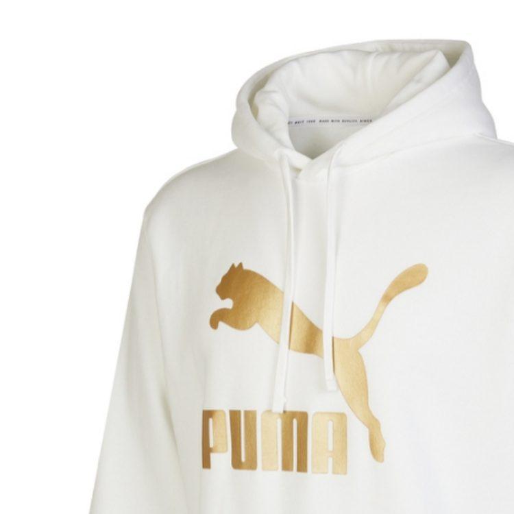 Puma Sweatshirts Men's White Hooded Moderate Regular 537678-02