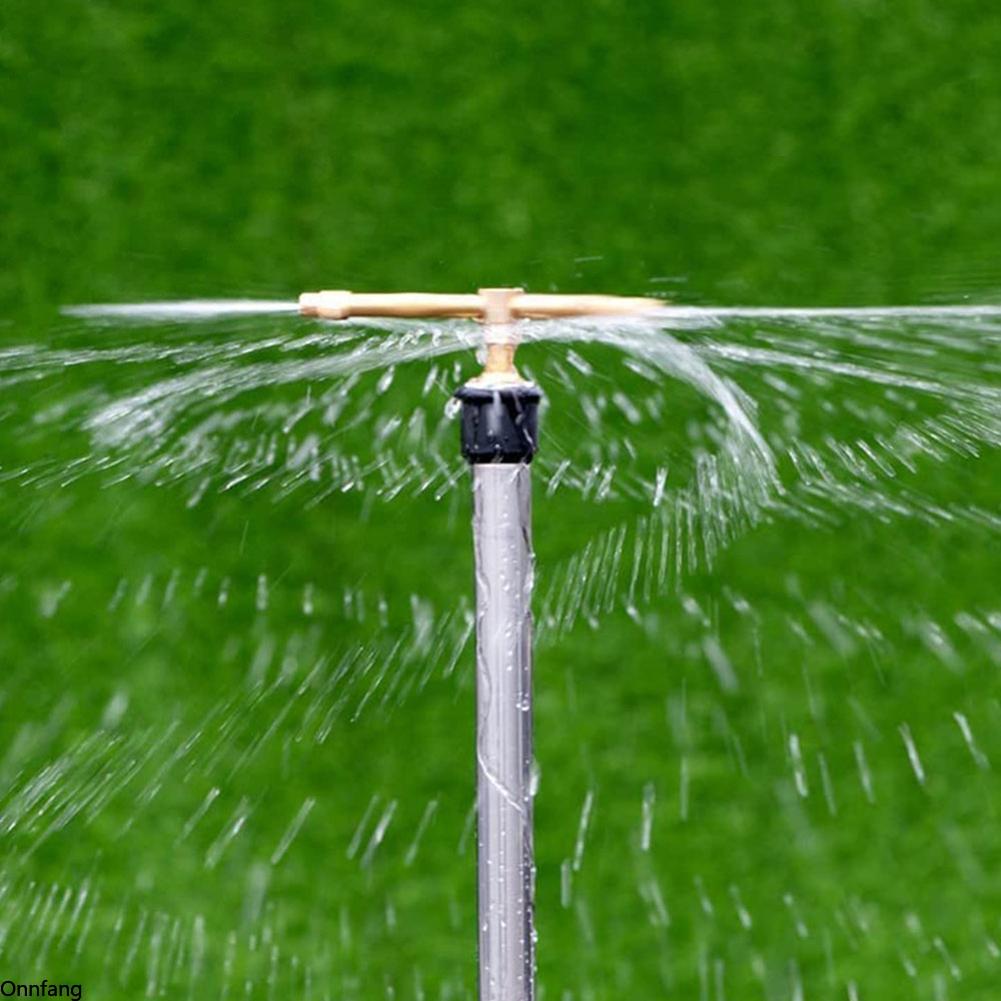 2/3/4 Karos Automatikus Forgó Öntözőfej 360 Fokos Forgás Sárgaréz Gyepöntöző Sprinkler Fejek Kerti Kiegészítők Öntöző Fúvóka