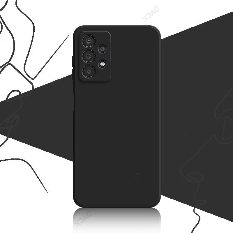 Luxury Square Liquid Silicone Cover for Samsung Galaxy A13 4G 5G SamsungA13 360 Soft Shockproof Phone Back Cover Shield