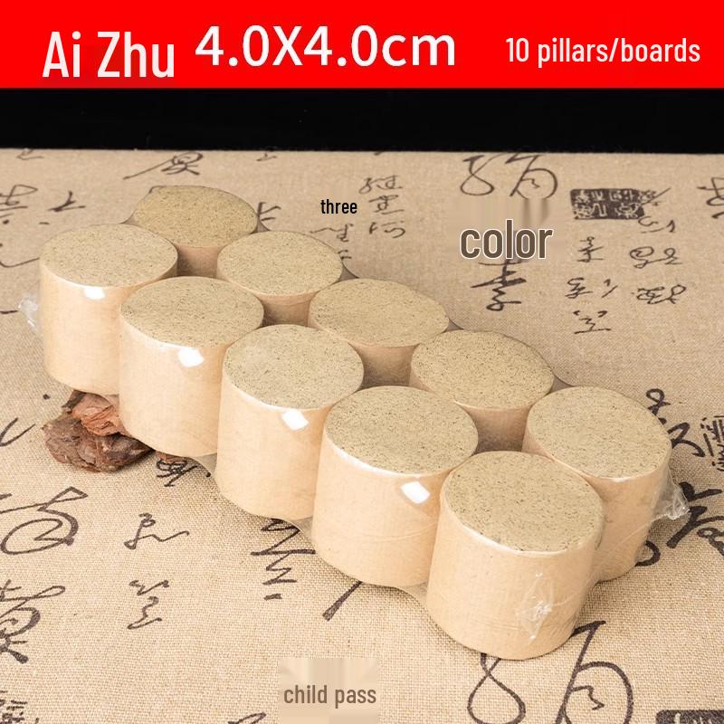 Extra Large Bold Moxa Stick with Pure Wool for Moxibustion Therapy - Aged Mugwort Coarse Stick.