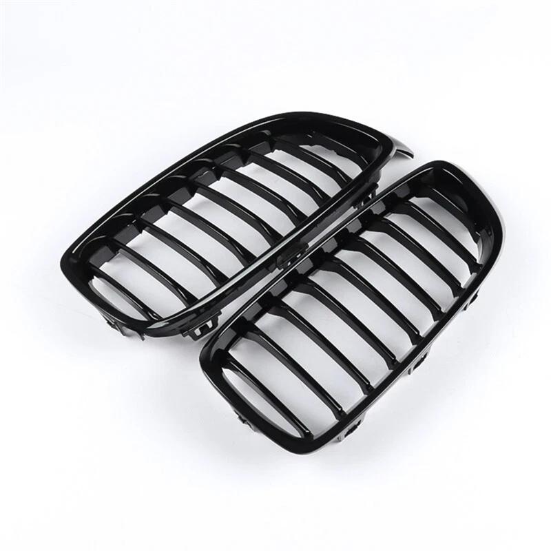 Front Pair For BMW Kidney Grille F32 F33 F36 F82 F83 2014-2020 Color:Glossy Black