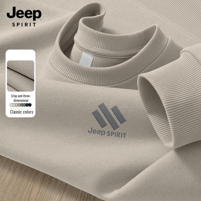 

JEEP SPIRIT Men s 2025 Round Neck Casual Sweatshirt M