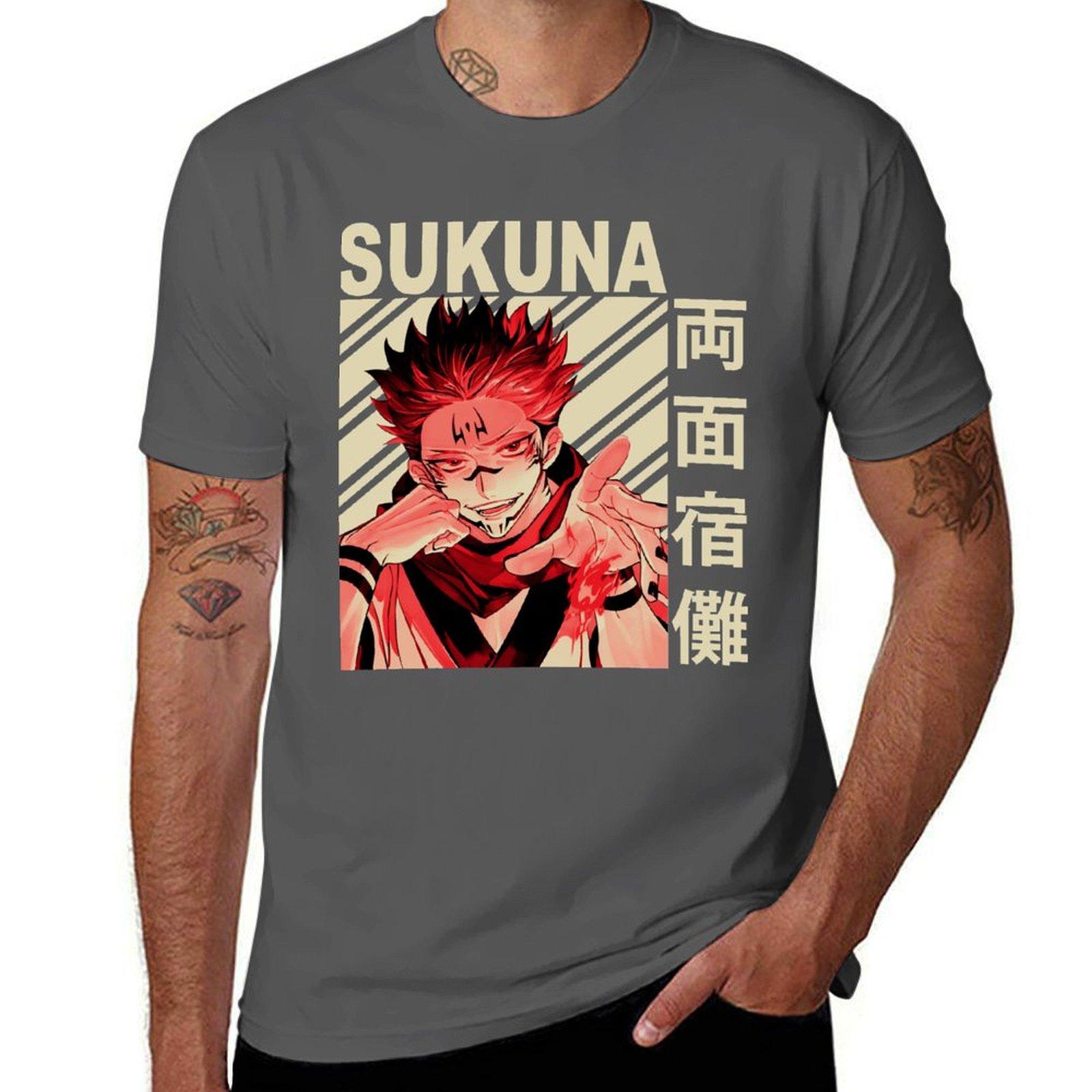 

Sukuna Vintage Art T-Shirt t shirt for man 100 percent cotton man graphic t shirt man t shirt graphic T-Shirt 4XL