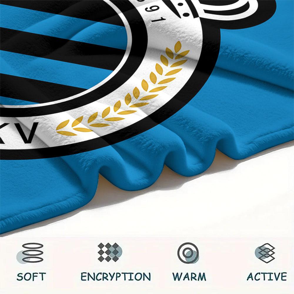 1PC Club Brugge K.V Patterned Flannel Blanket Suitable For All Seasons for Home Decor Warmth and Comfort Gifts Holiday Present