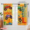 2pcs,2D plane printing Minimalist Curtains Monster Truck Parade 100% Polyester (without rod) Art Deco Festive Perfect for