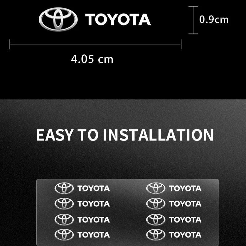 1/5/10Pc Car Interior Random Stickers Car Steering Wheel Emblem Styling for Toyota TRD GR Corolla Yaris Chr Auris RAV4 Camry Highlander
