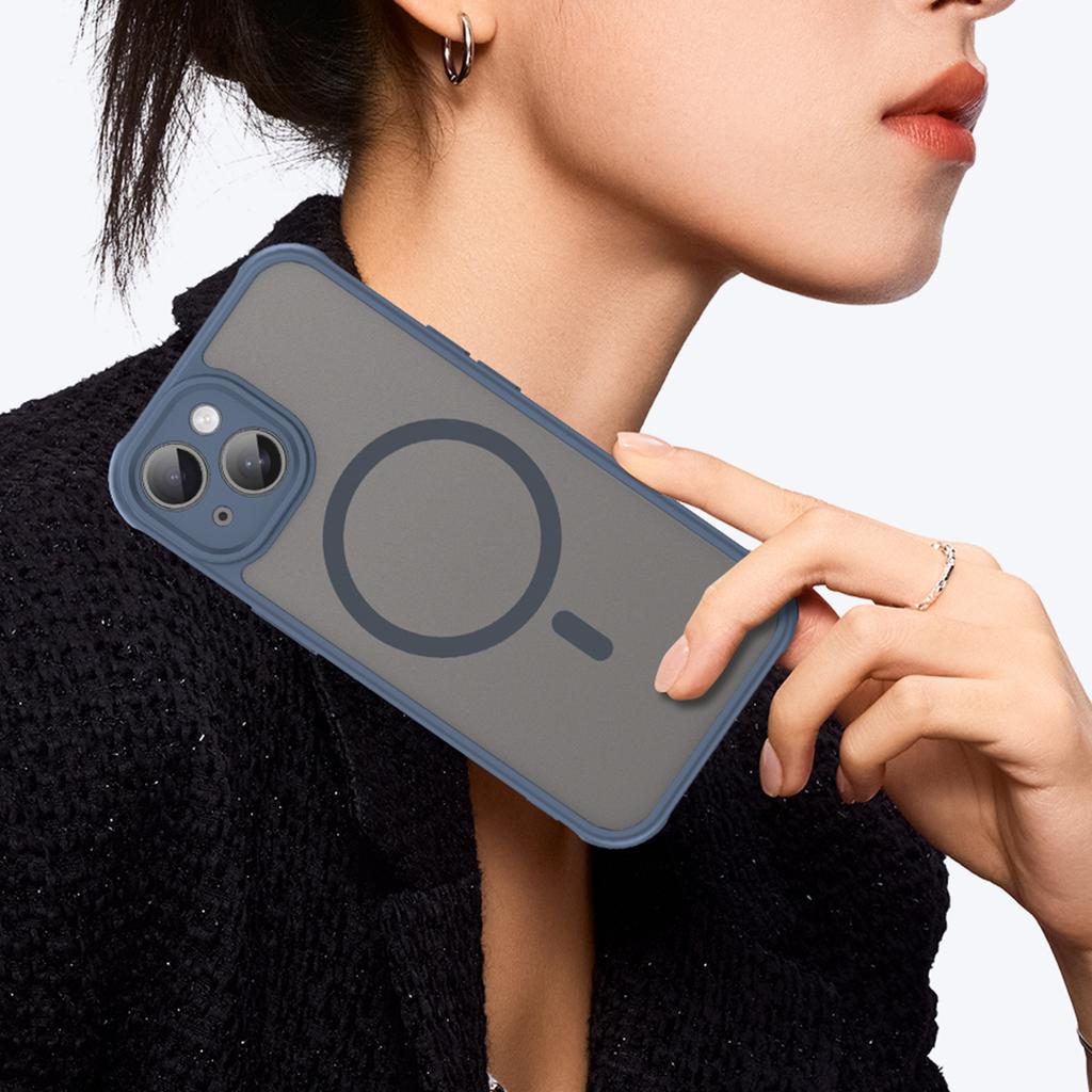 Iphone 15 Plus Magsafe Phone Case,Magnetic Shockproof Magsafe Phone Case,Bumper Hybrid Cover for Iphone 15 Plus