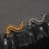 A Personalized Stainless Steel Centipede Earring, Trendy Men's and Women's Hip-hop Rock Avant-garde Jewelry Ear Studs