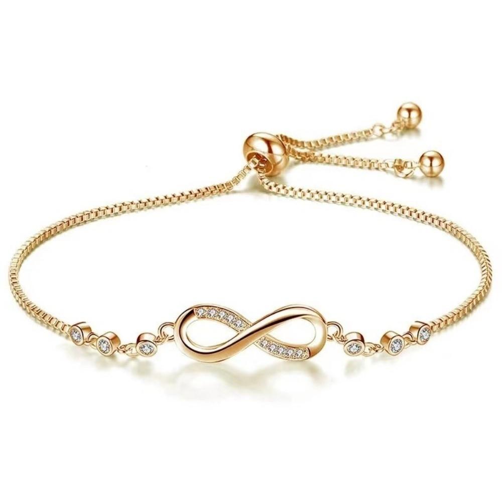 

Wristbands Knot Design Hand Chain Zircon Bowknot Bracelet Lucky Symbol Bracelet Wedding Jewelry золотой
