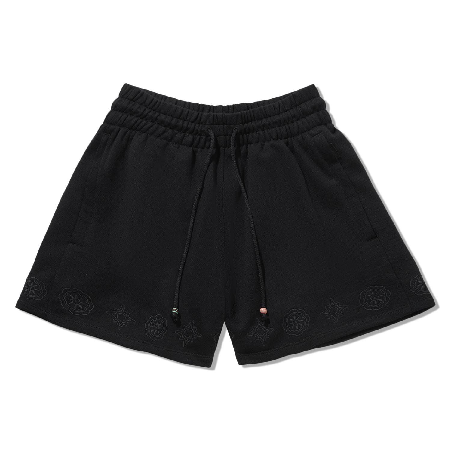 Li Ning Dark Pattern Printed Loose Casual Shorts Women shorts Black AKSW396-3 M