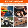 280PCS 10.9 Grade Black Flange Bolt Kit, M6x1.0 M8x1.25 M10x1.5 Hex Bolts Nuts Washers Set for Automotive (12-30mm)