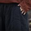 Johnature Women Plus Cotton Warm Winter Bloomers Pants Loose Pockets Vintage Thick Women Long Pants