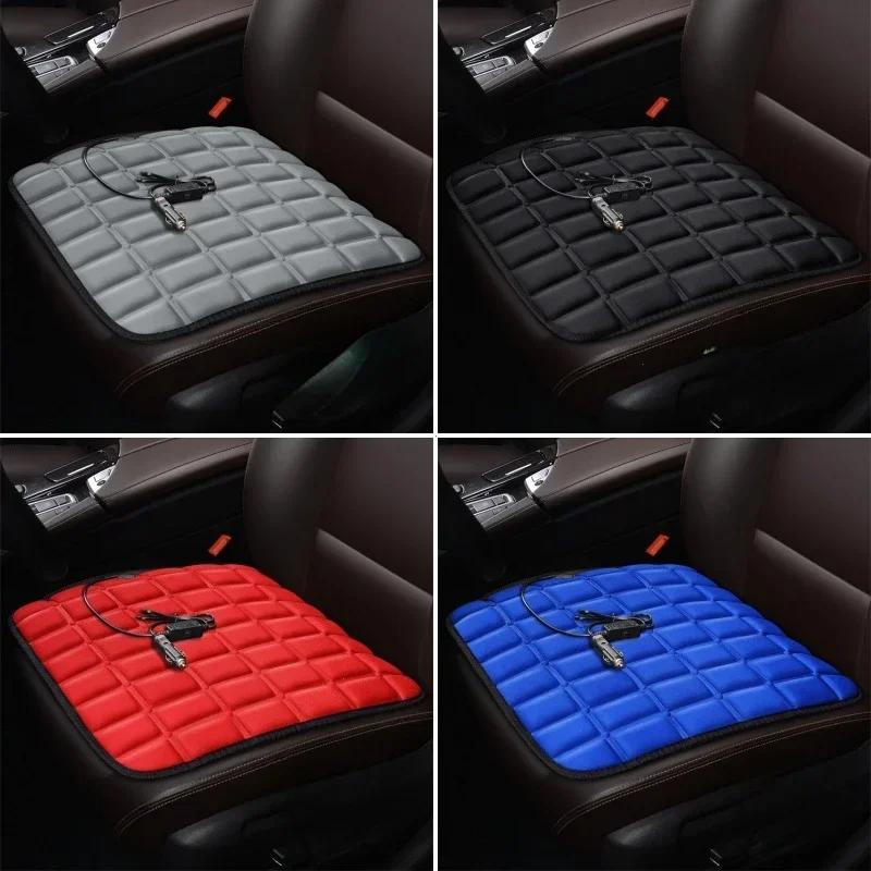 Housse chauffante pour siège de voiture électrique 12V, avec 3 vitesses, coussin chauffant à température réglable, chauffe-siège d'hiver pour véhicule