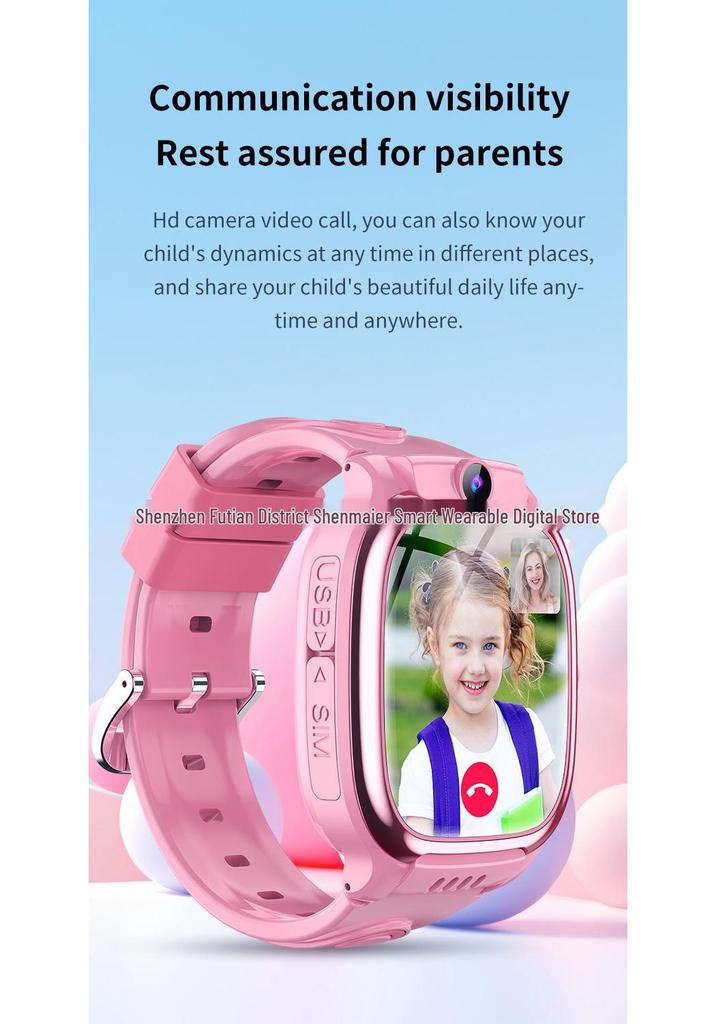 Y88 Kids 4G Smart Watch: Large Screen, Video, WiFi, Waterproof, Multi-language, GPS