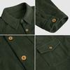 Men's Spring And Three-dimensional Patch Pocket Jacket Button Print Jacket Men