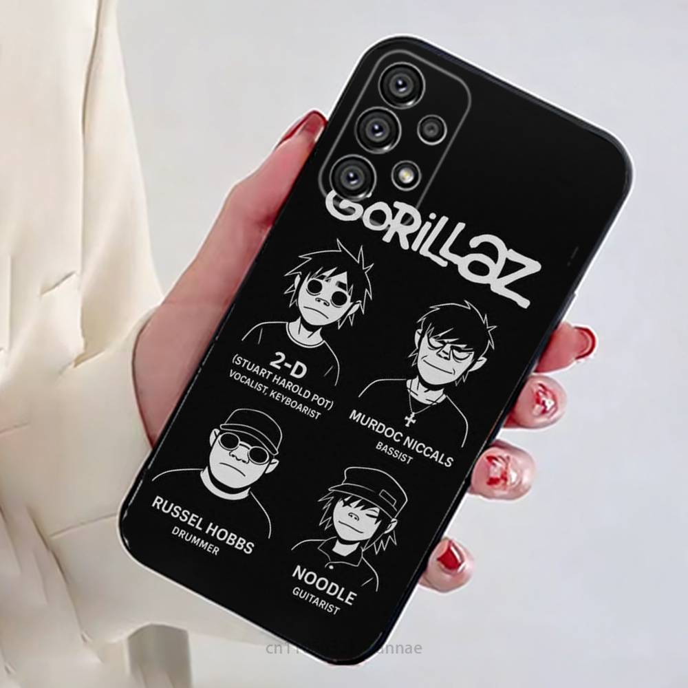 G-Gorillaz Rock Band Cartoon Phone Case For Samsung Galaxy A54,34,24,73,53,52,52S,04S,04E,A72 Cover