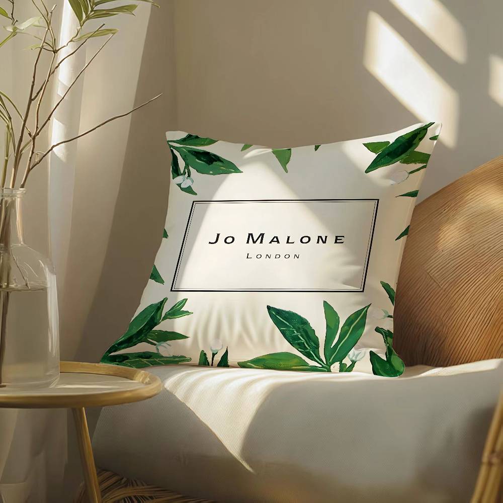Luxury Fragrance Jo Malone London-L Pillow Case Silky Elegant Comfort Sofa Bed  Invisible Zipper Beach Pillowcase