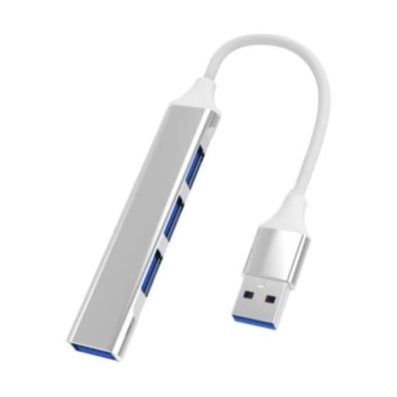 YFFSFDC Ультрамалый USB-хаб 4-в-1 USB 3.0 Хаб USB-порт Питание от шины USB Порт расширения USB Mac USB-хаб Совместим с различными устройствами USB 3.0/2.0
