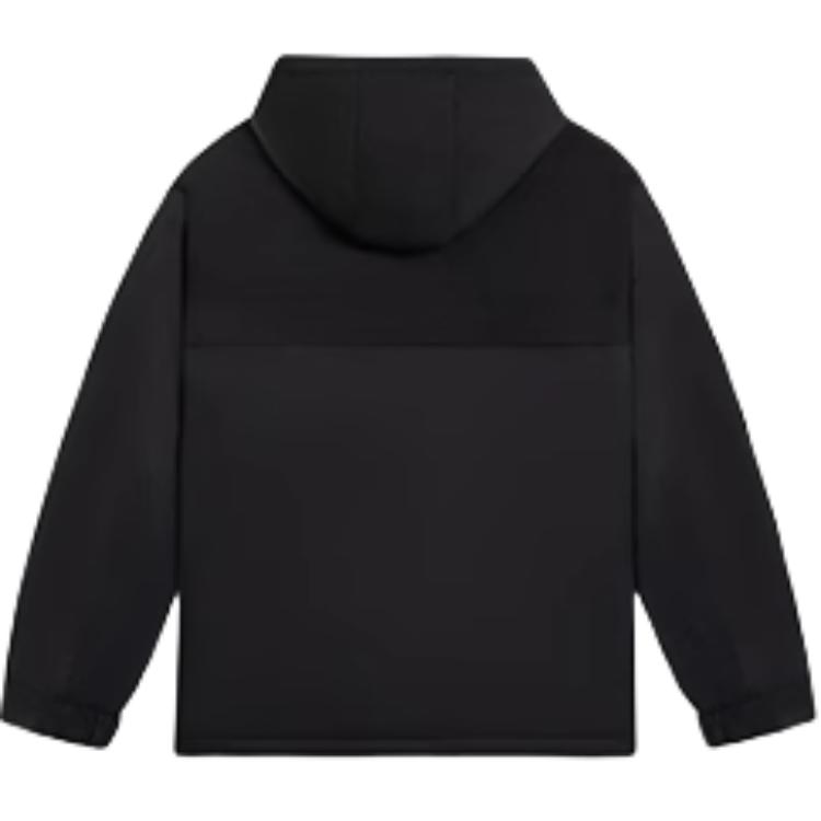 Li Ning Fitness Series Hooded Fashion Versatile Warm Regular Sports Cotton Jacket Men Jacket Black AJMS001-1