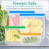 10 Pack Reble Sandwich Bags, Dishwasher Safe Food Storage Bags, Leakproof Freezer Bags for Marinate Meats, Travel, Lunch, 2 Gallon 3 Sandwich 5 Snack