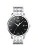 Men's Quartz Watch with Leather Strap, Water-resistant Up To 30 Meters, Model T063.610.11.057.00