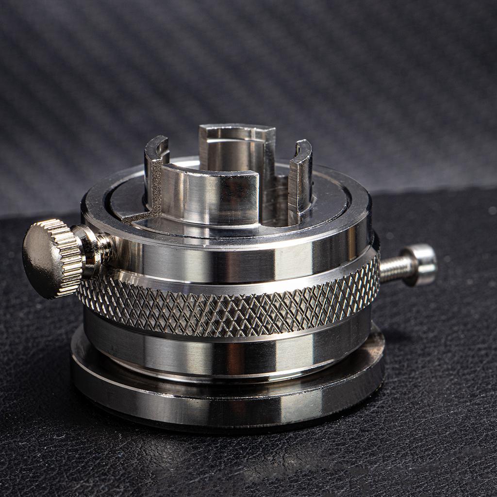 8 In 1 Stainless Steel Watch Movement Holder for 2000/7750/2824/3135/2671/3100/8500 with a Rotatable Base Watch Repair Tools