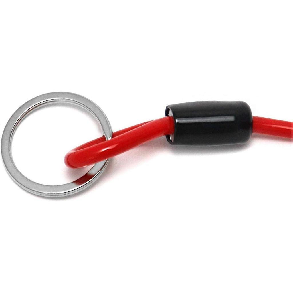 1.8m x 5mm Trailer Safety Cable, Trailer Brake Cable, Coiled Cable, for Emergency Towing of Camper Trailer