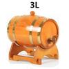 3L Beer Brewing Keg Vintage Wood Oak Timber Wine Barrel For Whiskey Rum Port Decorative Barrel Restaurant Display