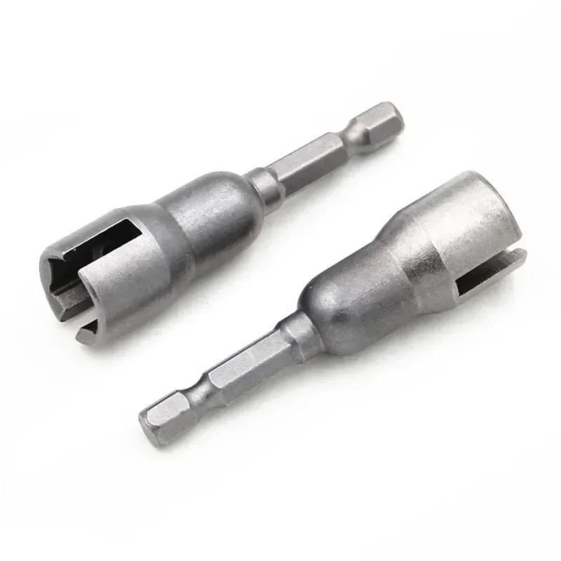 1pc Natural Slotted Butterfly Hole Socket Wrench 65mm Hexagonal Handle Electric Screwdriver Wing Nut Socket Tool