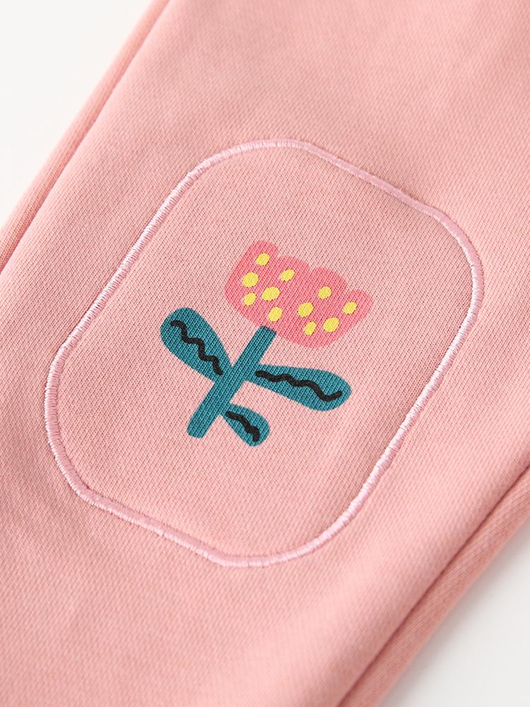 Malwee Girls' Elastic Waist Sweatpants - Autumn Winter European American Style for Toddlers & Kids