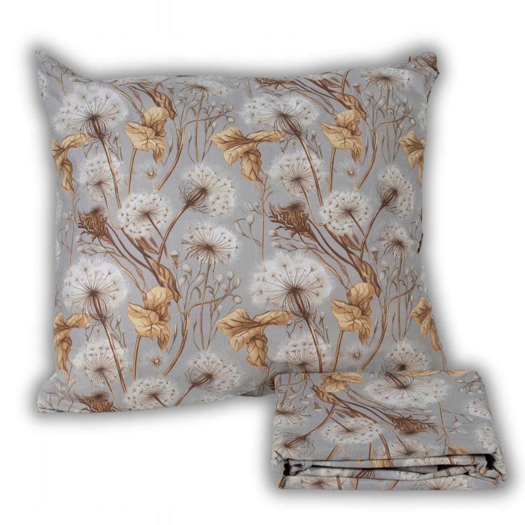 Bedding Set 160x200 Cotton 100% COTTON SATIN Dandelions Leaves