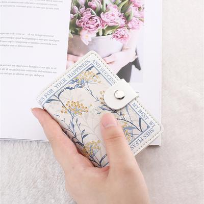 Anti-degaussing Flower Animation Card Holder Bus Card Storage Case Multiple Card Slots Credit Bank ID Card Holder Bag Organizer