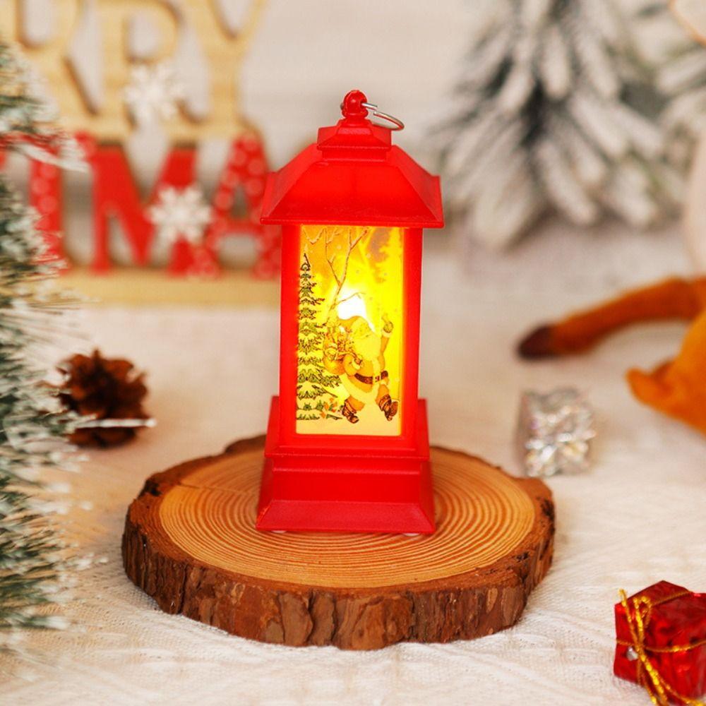 

2 шт. Санта Клаус Різдвяний Маленький Нічник Сніговик Різдвяні Прикраси Домашній Декор style 1