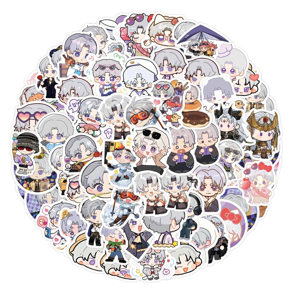 Charlie Su QQ Anime Stickers - 100 Sheets for Laptop, Journal, Phone Case, and Decor.