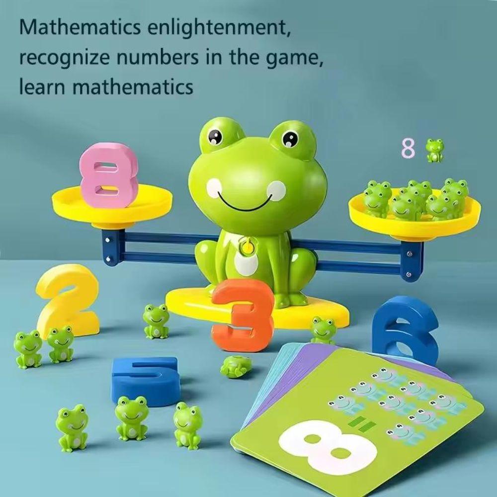 Logical Thinking Frog Math Balance Toy Addition Subtraction Early Education Toy Math Training