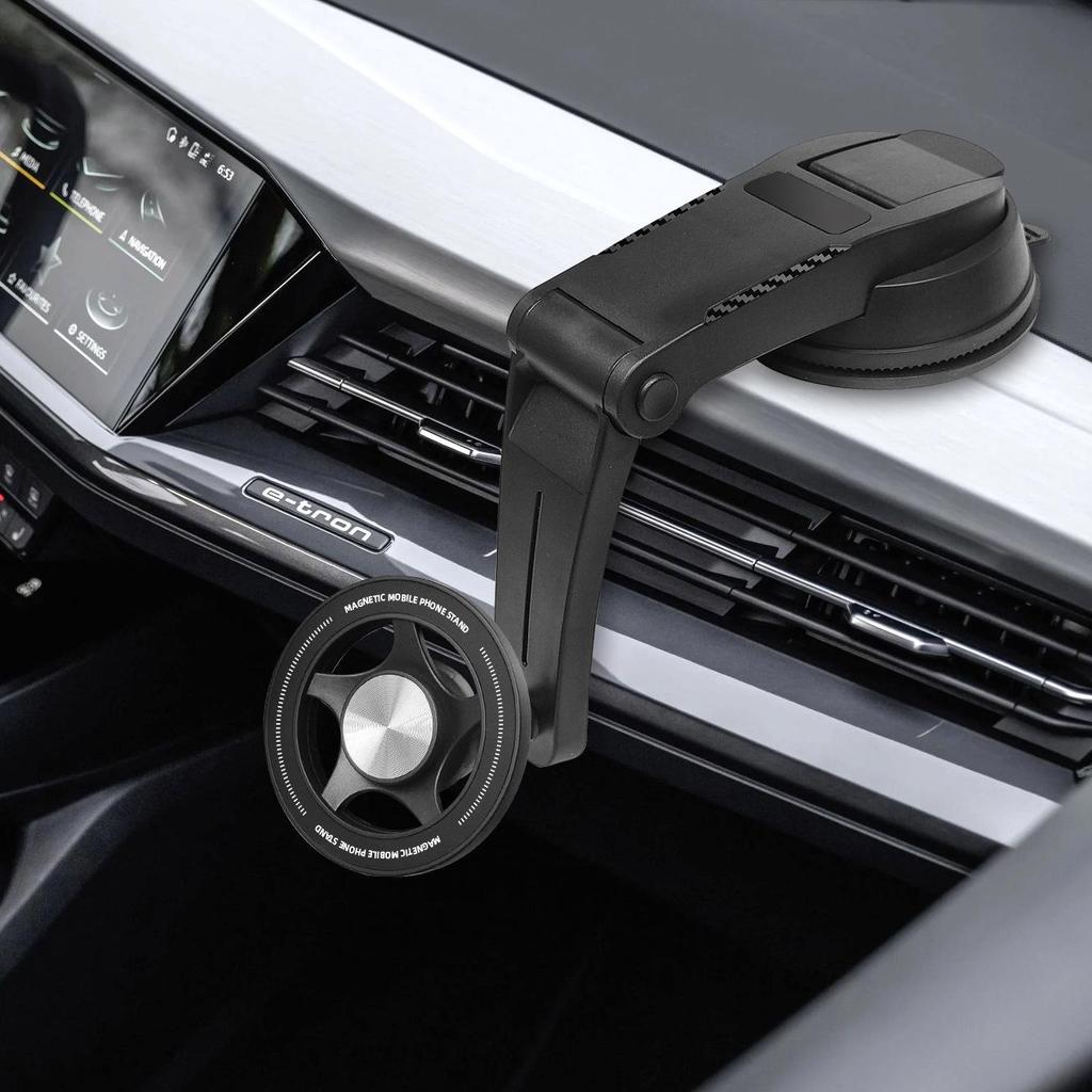 Universal Magnetic Car Phone Holder for Central Control Display - Non-Damaging Stand